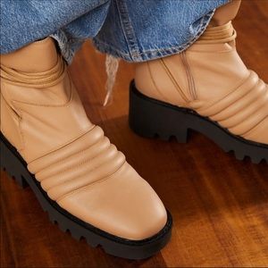 Free People Tori Padded Moto Boot size 36